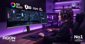 Bild zu Monitoren Beamers: AOC gaat voor breed met nieuwe 34-inch en 48,9-inch QD-OLED-monitors