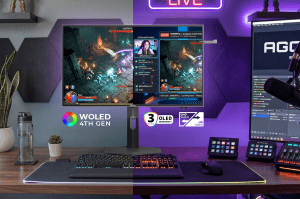 Bild zu Monitoren Beamers: 26,5-inch OLED-monitor met 1440p en Dual Mode tot 720 Hz voor €699 bij AOC