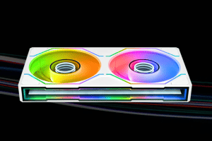 Bild zu Koeling: Thermaltake propt twee à drie 120mm-fans met afneembare bladen in enkel frame met infinity mirror-effect